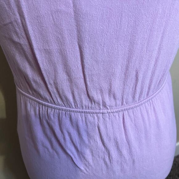 Everly dress lavender spaghetti strap high low lined elastic waist pull on Sz M - Picture 8 of 10